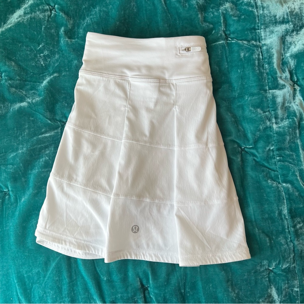 Lulu lemon White Pace Rival Mid-Rise Skirt